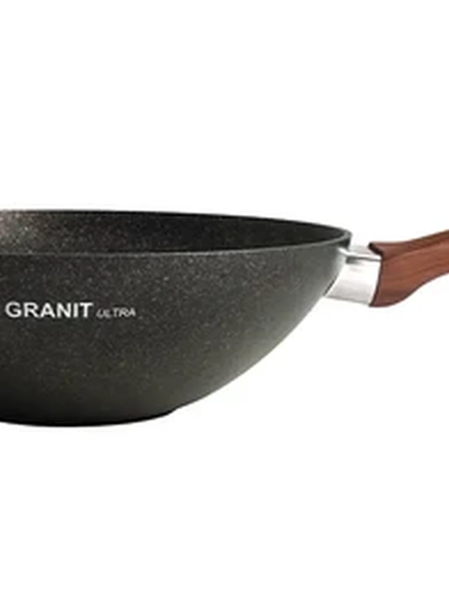 Сковорода Kukmara WOK 28/9,5 см с ручкой, АП линия Granit ultra (Original)