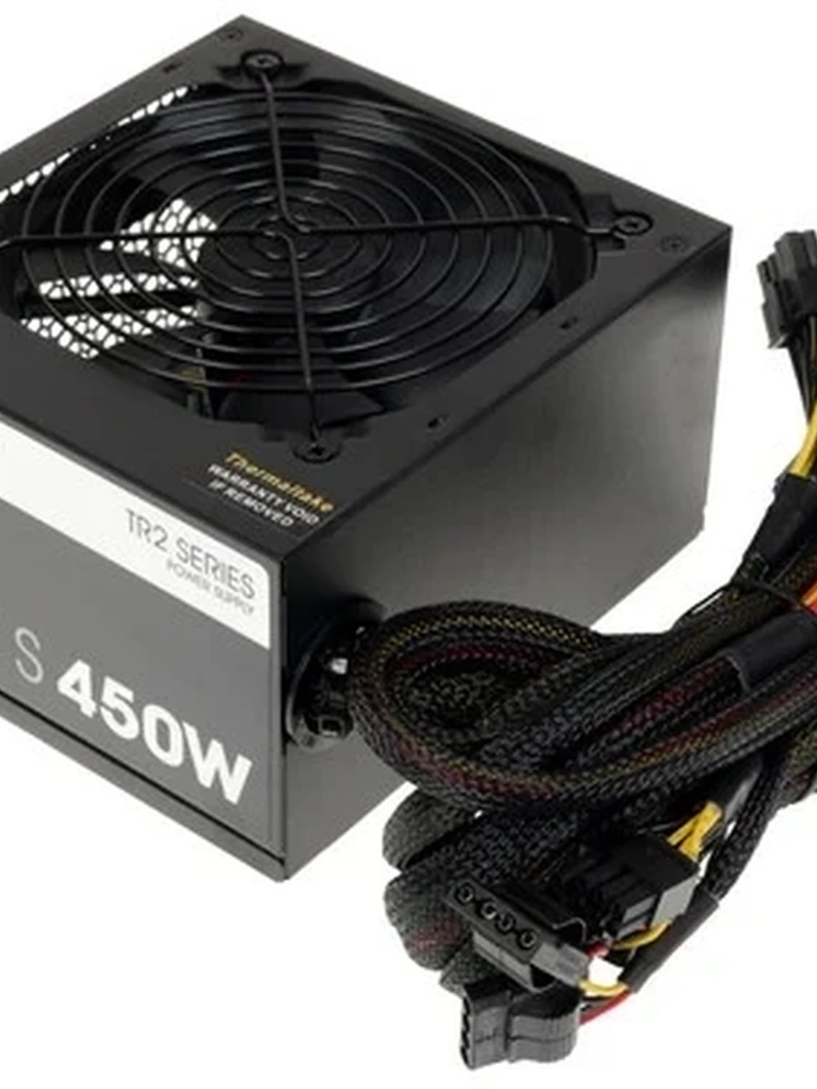 БП Thermaltake TR2 S 450W (80+, ATX 2.3, APFC, 120mm fan, 24+4+4, 4xSATA, 2xPCI-Ex) [PS-TRS-0450NPCWEU-2]
