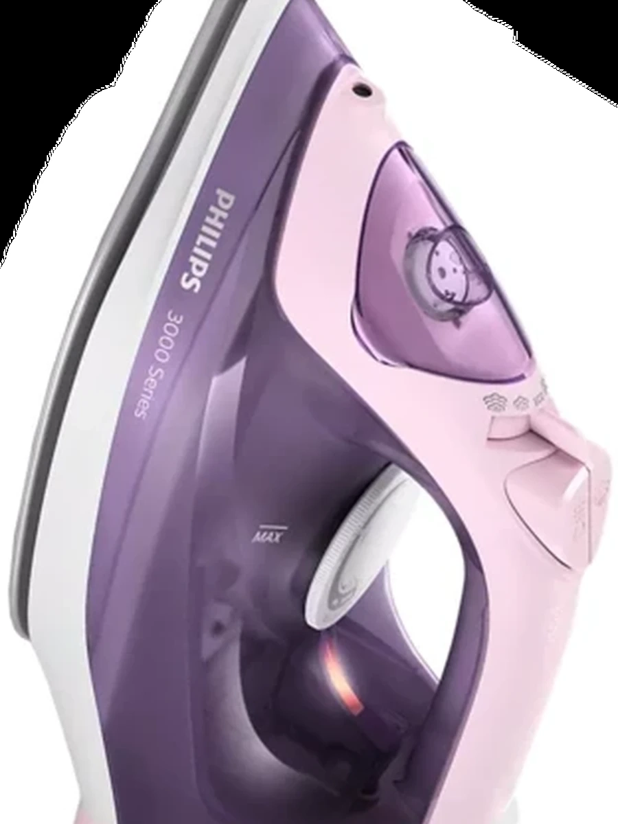 Утюг Philips DST3020/30 [2200 Вт, подошва - Ceramic керамика, пар: 35 г/мин, пар.удар: 160 г/мин, 300 мл, 1.9 м, фиолетовый/розовый/белый]