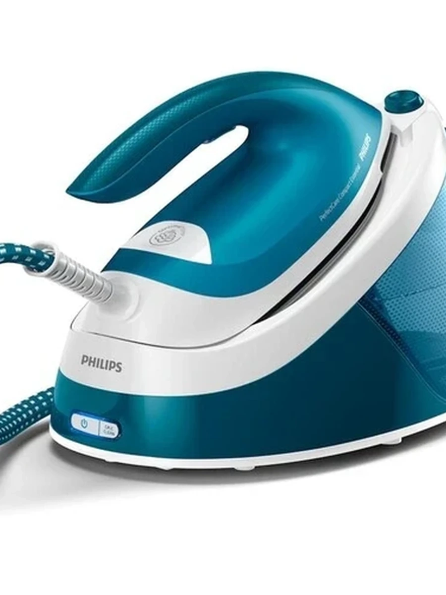Парогенератор Philips PerfectCare Compact Essential GC6840/20 [2400 Вт, подошва: легированная сталь, пар: 120 г/мин, удар: 360 г/мин, 6 Бар, 1300 мл,