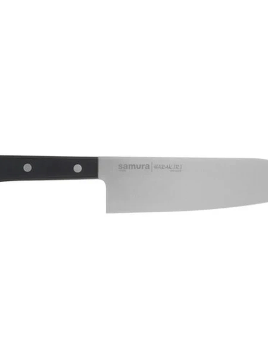 Нож кухонный стальной Samura SHR-0095B/K Harakiri [сантоку 17 см]