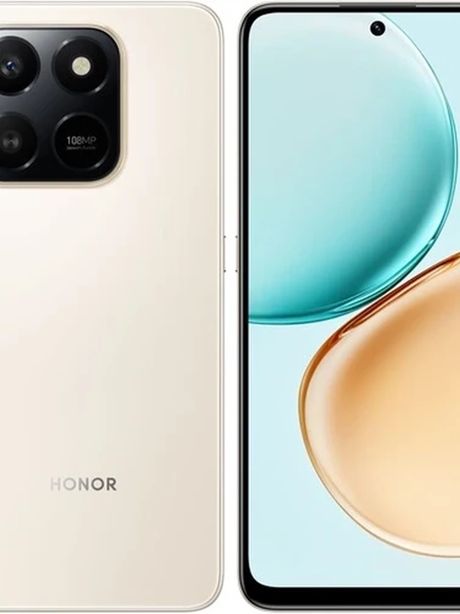 Смартфон Honor X7d 8/128Gb [6,77"/LTE/NFC/108+2 Mpx/6500mAh/Desert Gold]