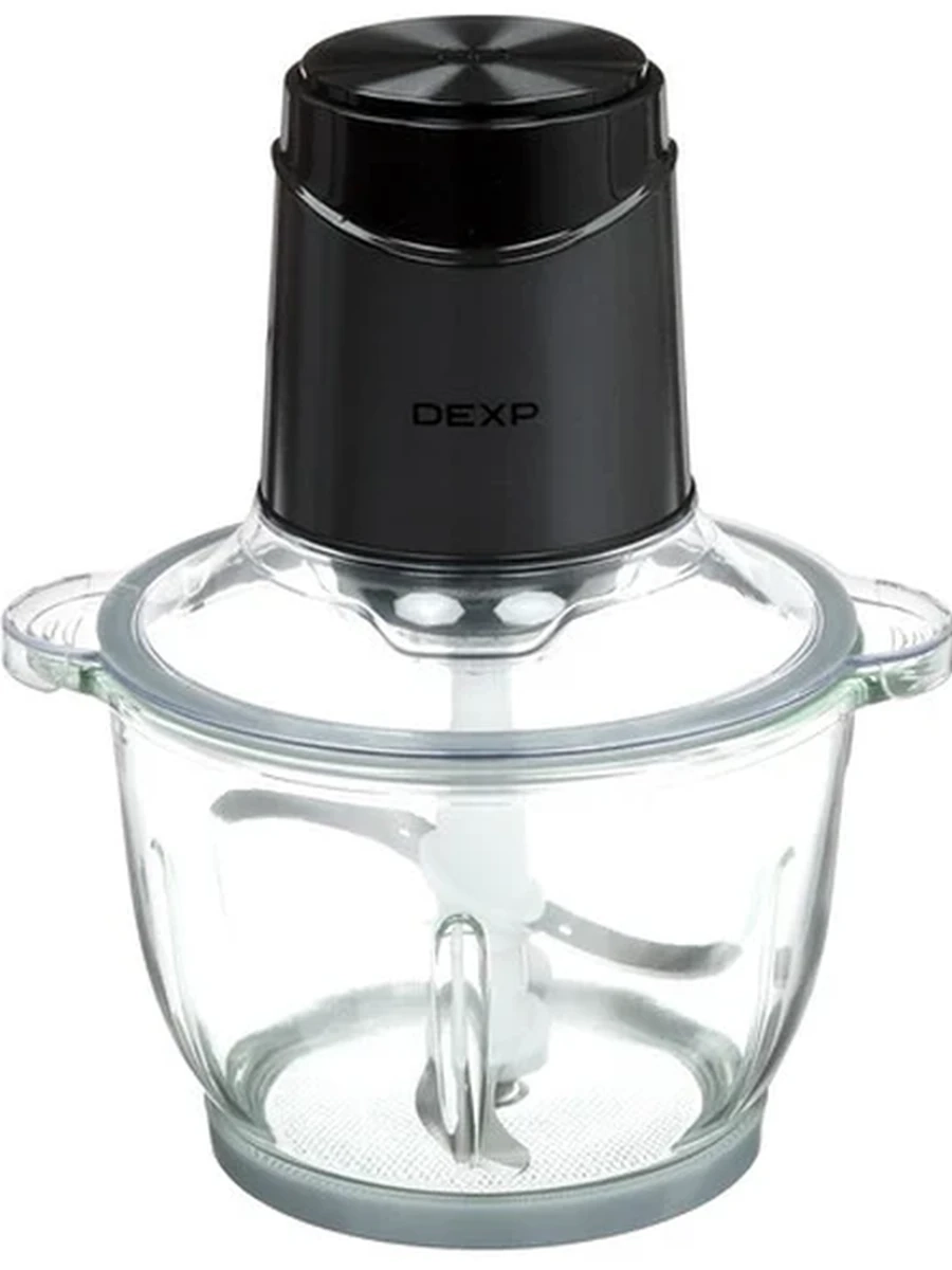 Измельчитель DEXP CP-600B2 [600 Вт, 2 л, стеклянная чаша, черный]