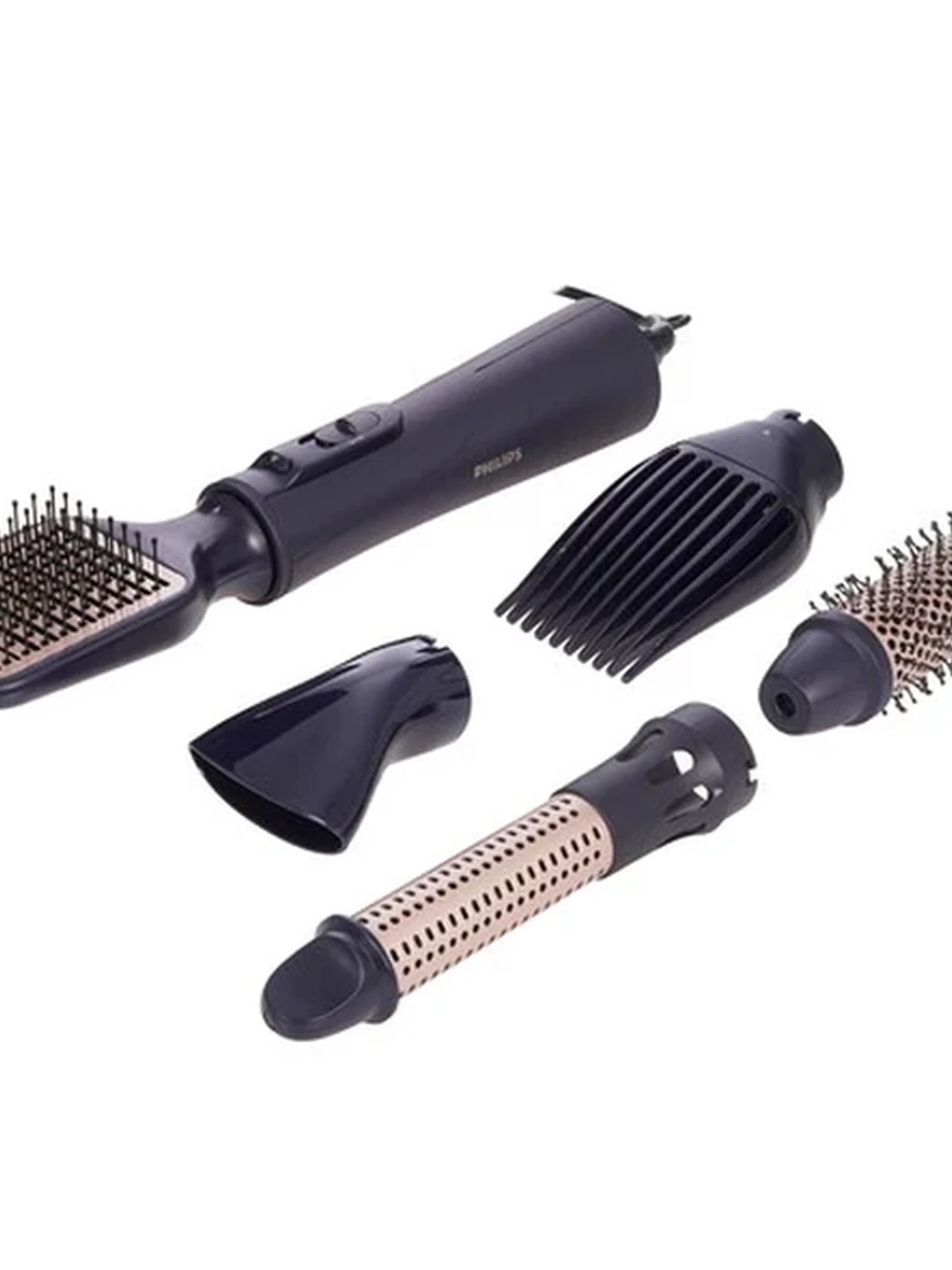 Фен-щетка Philips BHA530/00 синий  [1000 Вт, насадок-5 шт]