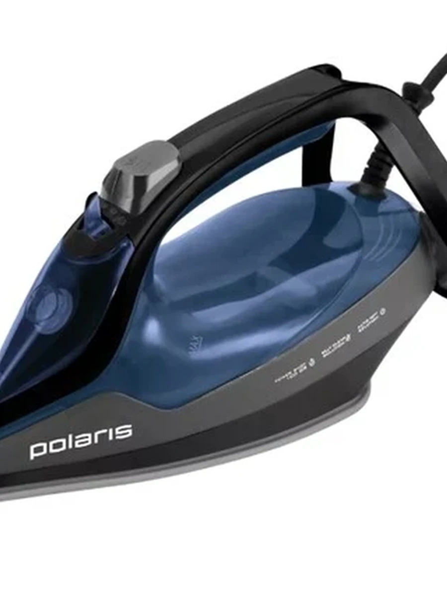 Утюг Polaris PIR 2802AK Smart Temp [2800 Вт, подошва - PRO 6 X-Slide керамика, пар: 60 г/мин, пар.удар: 220 г/мин, AutoOff, 3 м]