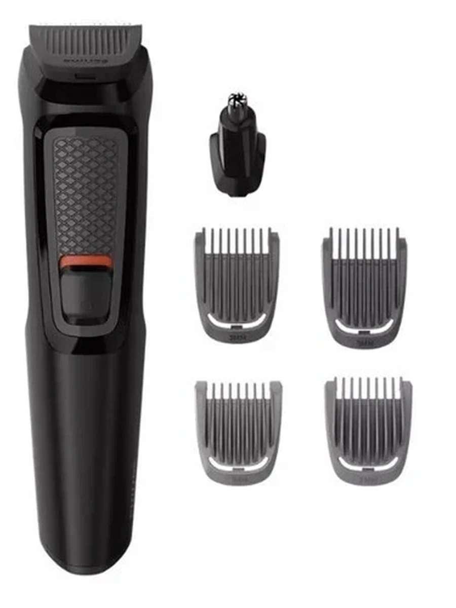 Триммер Philips MG3710/15 черный [длина 0.5-5 мм, смена насадок, насадок-6, автономное, нерж.сталь] - CN