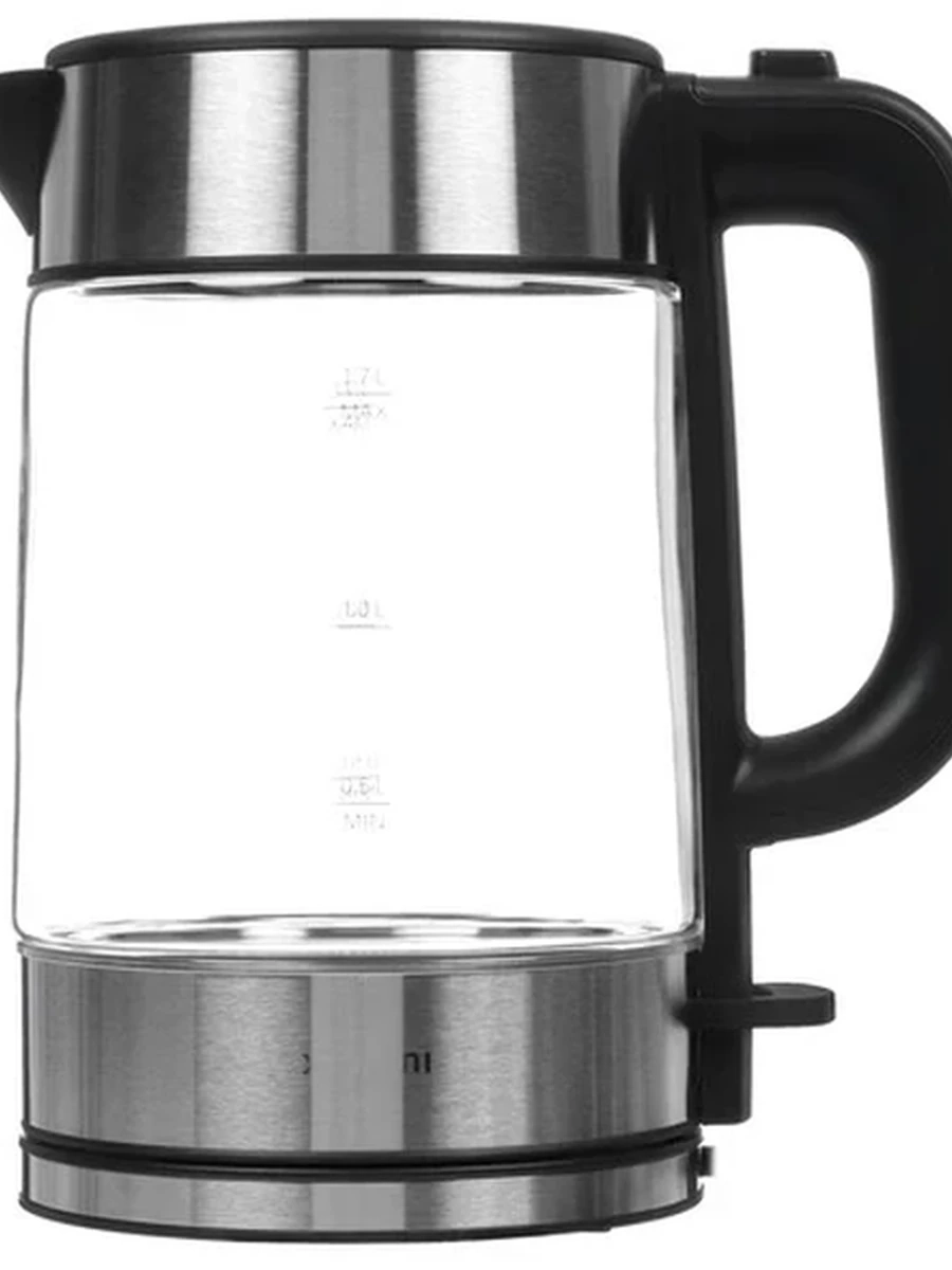 Электрочайник Xiaomi Electric Glass Kettle [Стекло, 1.7 л, 2200 Вт, скрытый нагревательный элемент, черный]