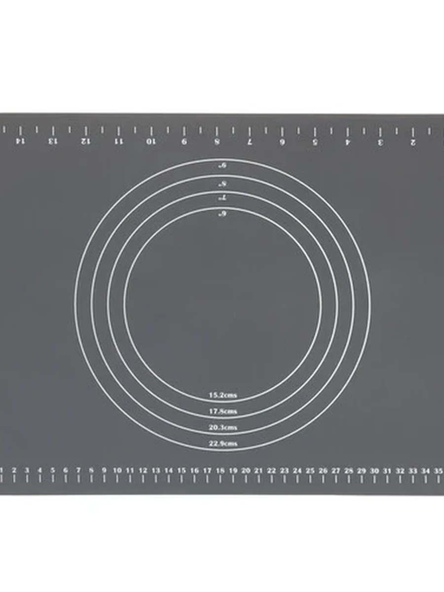 Коврик кулинарный TalleR TR-66109, 42х30 см, прямоугольная, серый