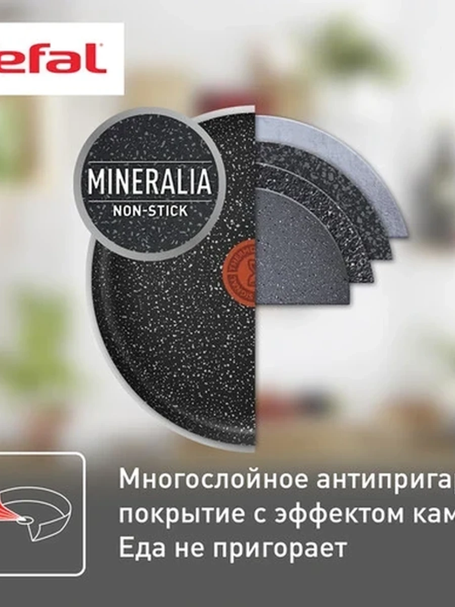 Сковорода блинная Tefal 4220525 Brut [диаметр: 25 см, алюминий, антипригарное покрытие, индукция]