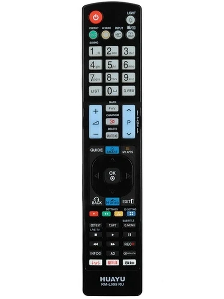 Пульт ДУ HUAYU RM-L999 RU для телевизоров LG