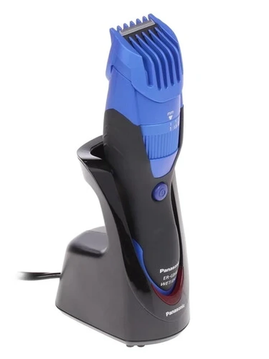 Триммер Panasonic ER-GB40-A520 синий/черный [длина 0.5-10 мм, с помощью регулятора, насадок-1, автономное, нерж.сталь]