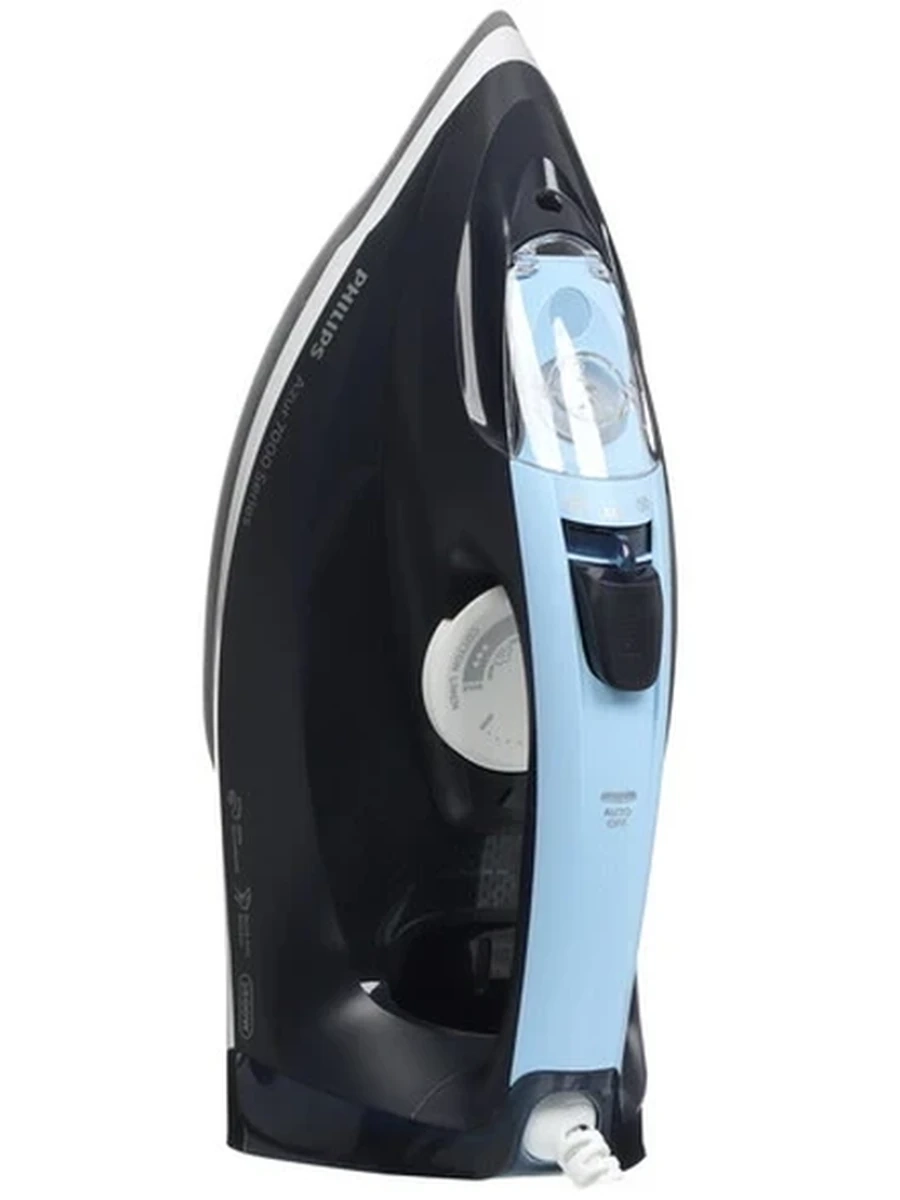 Утюг Philips DST7030/20 [2800, подошва SteamGlide Plus, пар 50 г/мин, удар 250 г/мин, 300 мл,система очистки накипи,тёмно-синий]*