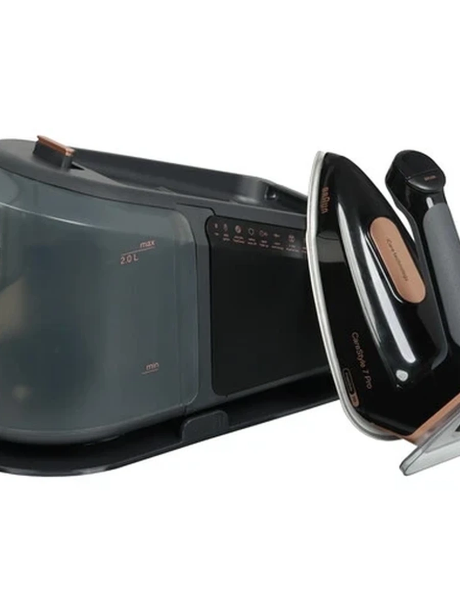 Парогенератор Braun CareStyle 7 Pro IS 7286BK [2700 Вт, подошва: FreeGlide 3D, пар: до 190 г/мин, удар: 650 г/мин, 8 Бар, 2000 мл, AutoOff, 1.7 м]