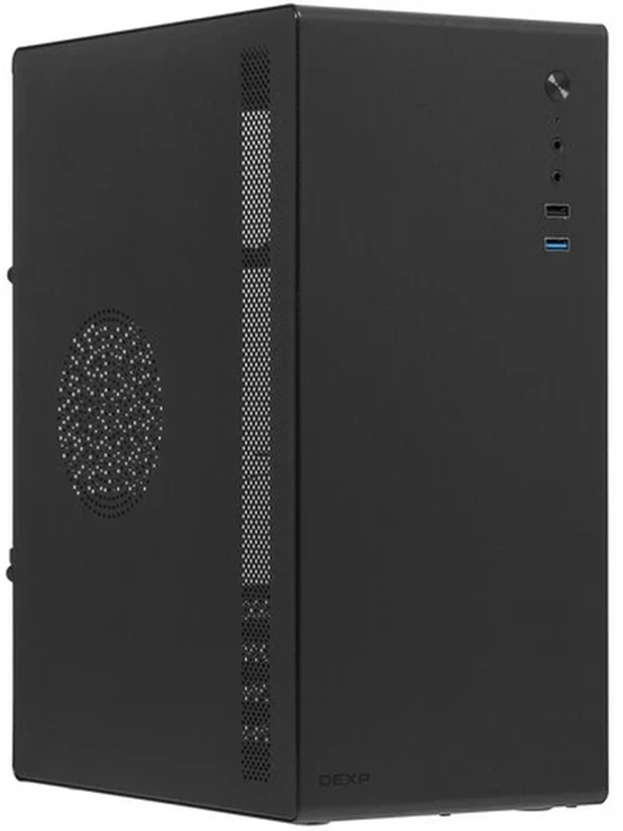 Корпус Minitower DEXP DCV-200B, 0.6mm, USB2, USB3.0, без БП