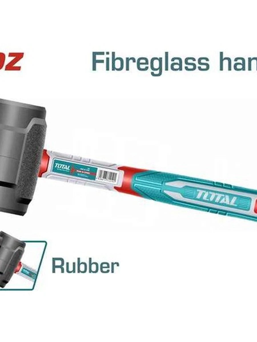 МОЛОТОК TOTAL RUBBER 8OZ THRUH76808