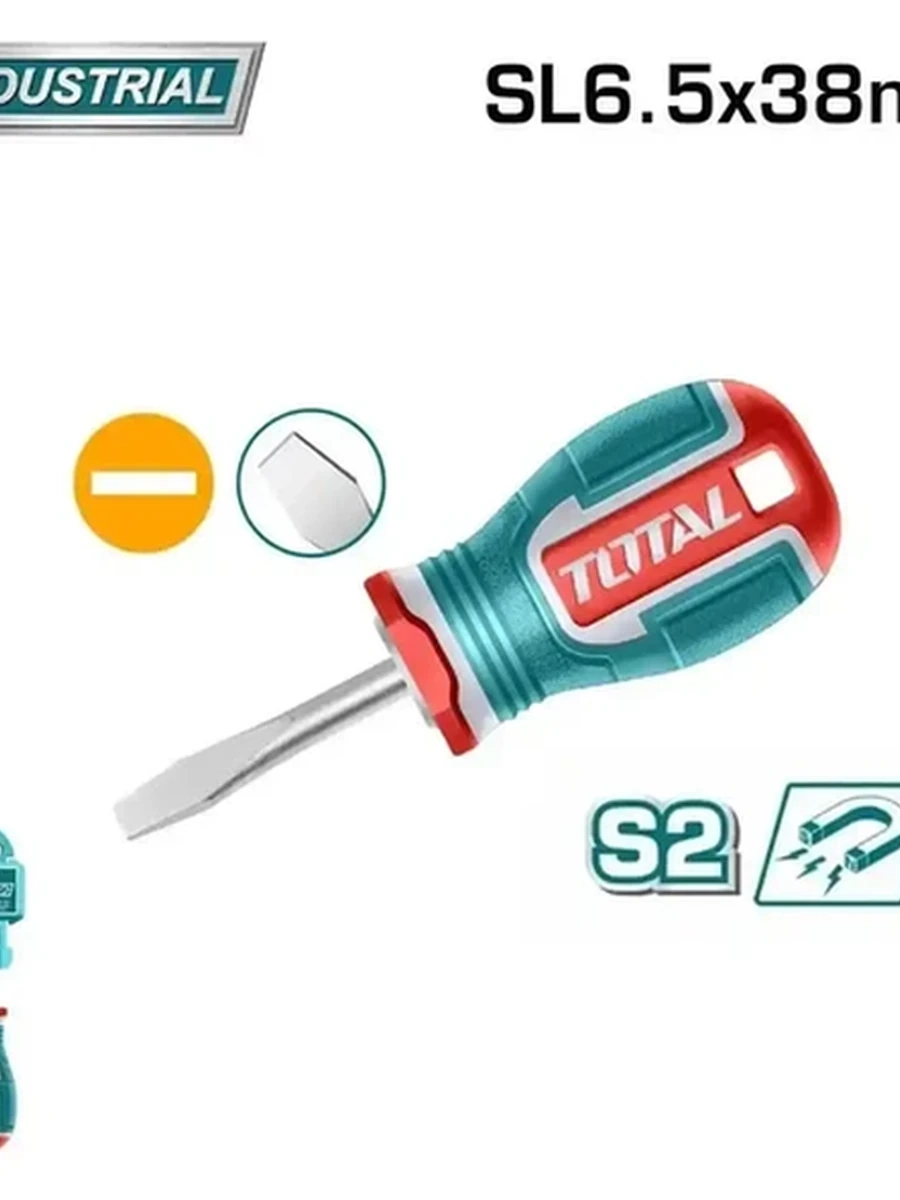 ОТВЕРТКА ШЛИЦЕВАЯ TOTAL SL6.5X38MM TSDSL6038