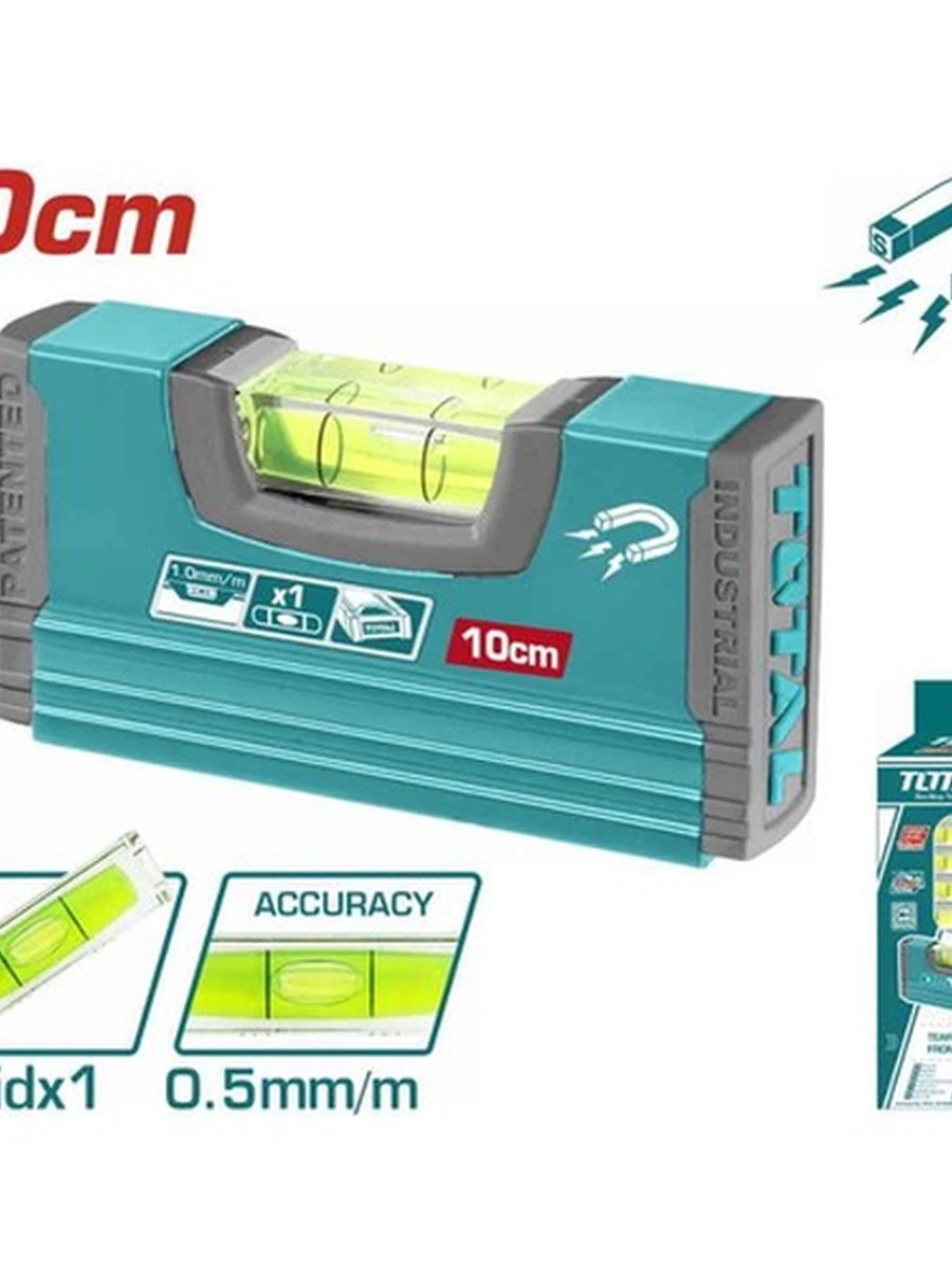 УРОВЕНЬ МАГНИТНЫЙ TOTAL HAND LEVEL 10CM TMT20105М
