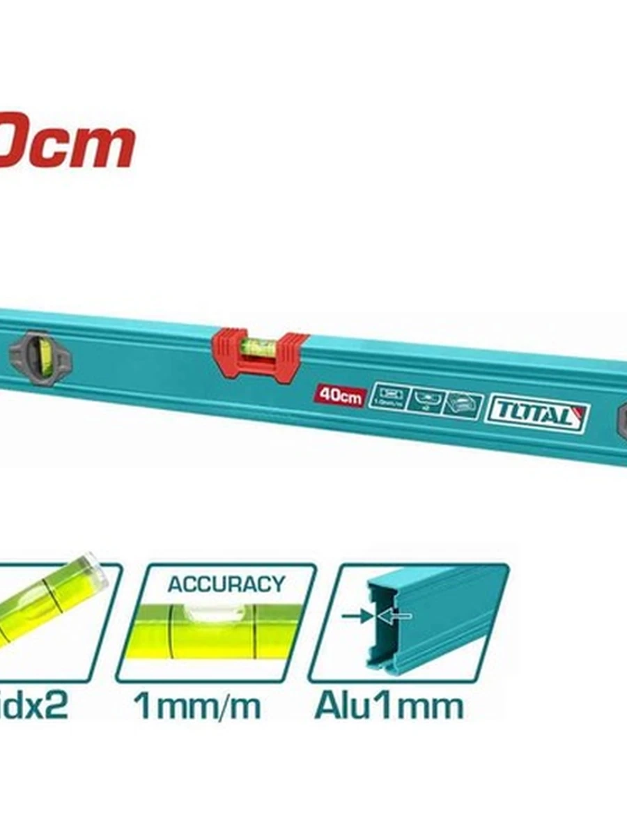 УРОВЕНЬ TOTAL SPIRIT LEVEL 40CM TMT24036