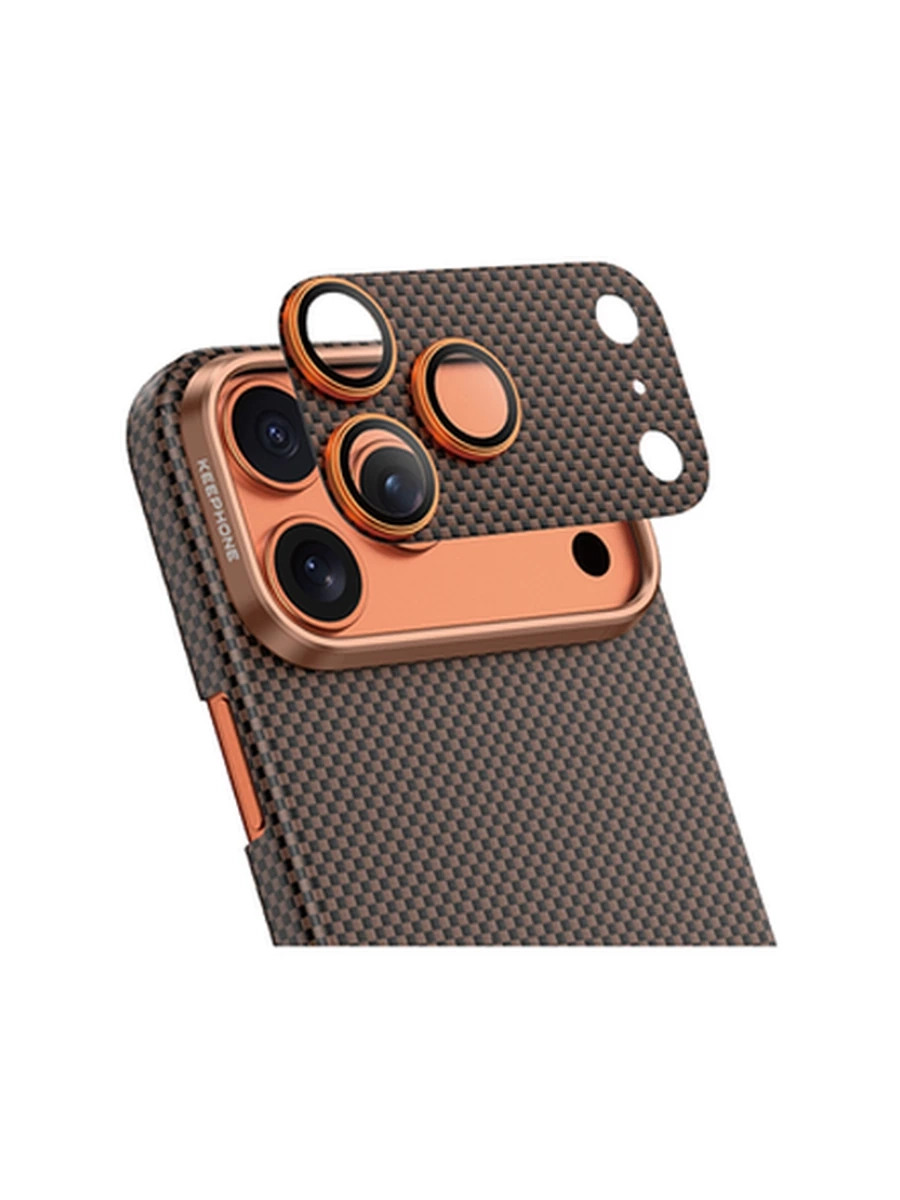 Защитное стекло на Камеру KEEPHONE KP-SPL021 KEVLAR LENS iP 17 Pro (Desert Black)