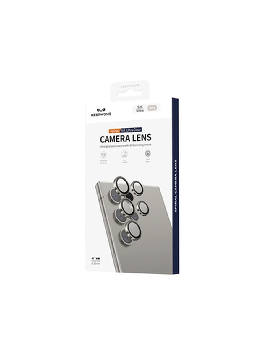 Защитное стекло на Камеру KEEPHONE KP-SPL004 3D SPIRAL Iphone Samsung S25 Ultra (Titanium)