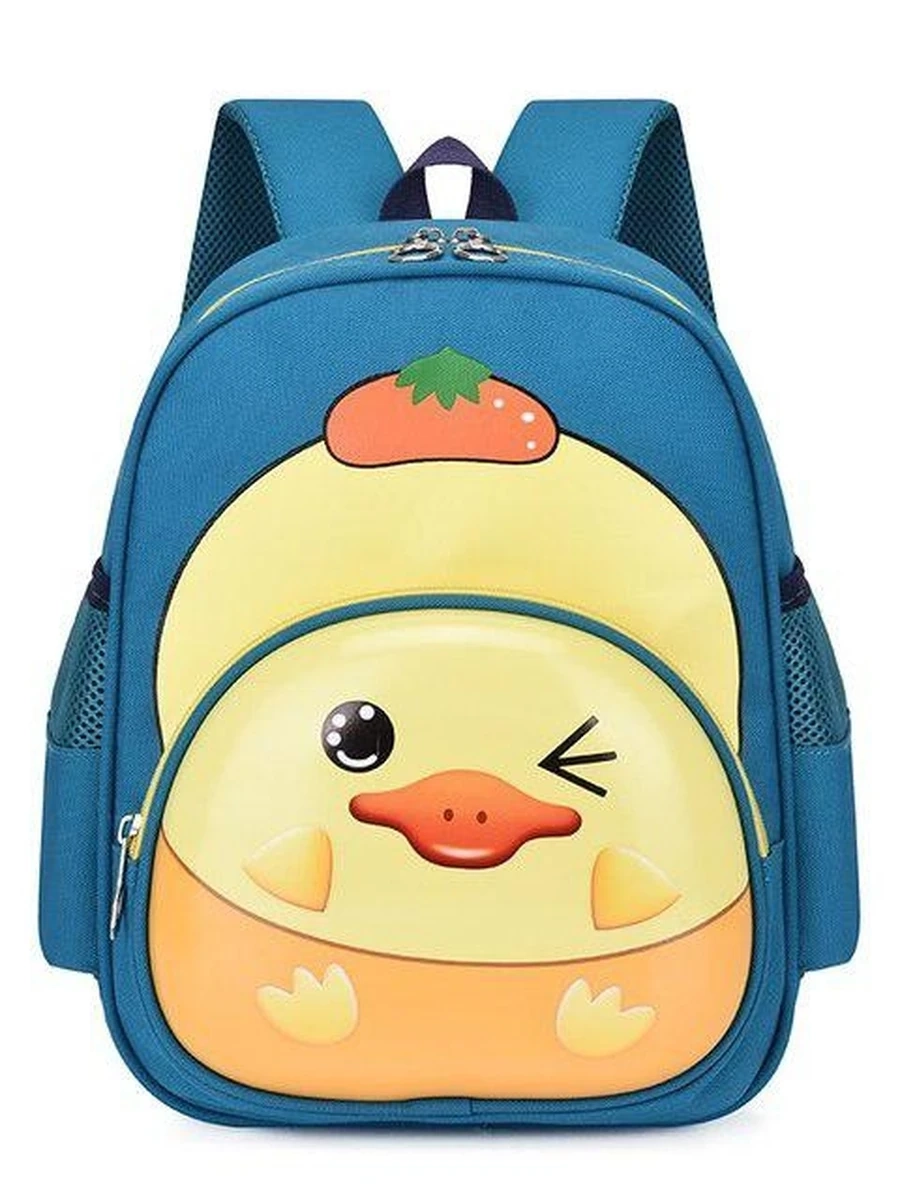 Милый мультяшный рюкзак для маленьких мальчиков и девочек с кроликом и курицей, Детский милый школьный портфель для детского сада, школьный портфель, подарок