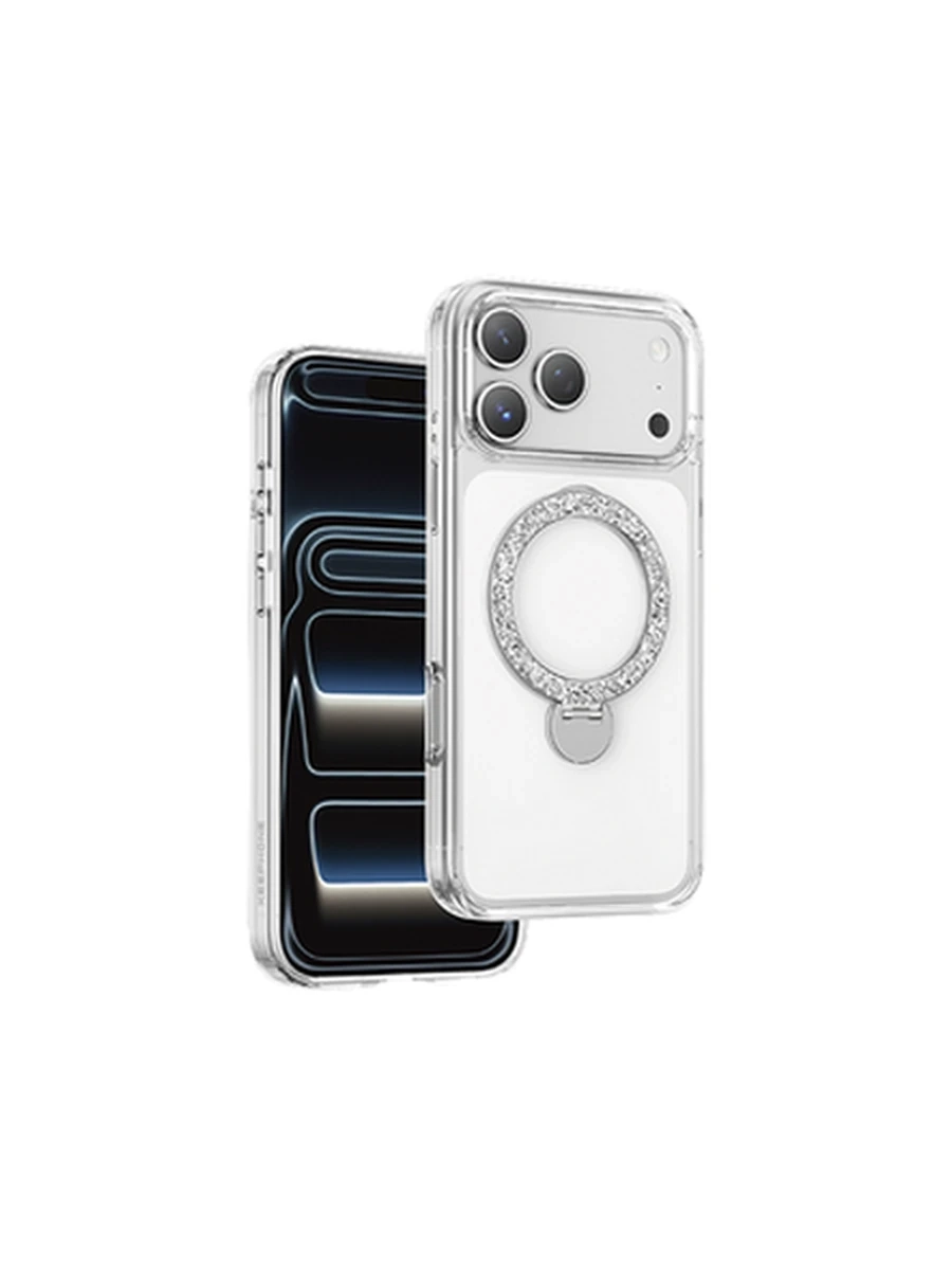 Чехлы KEEPHONE KP-MC0222 SHINERING MagSafe Iphone 17Pro Max (Clear)