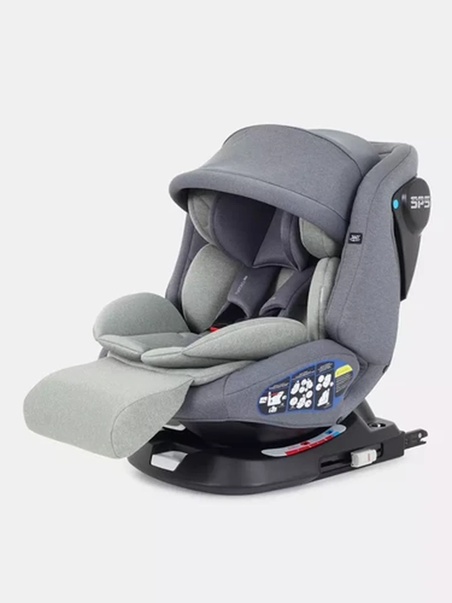 Автокресло RANT "NITRO Plus" isofix Grey группа 0+-1-2-3 (0-36 кг)