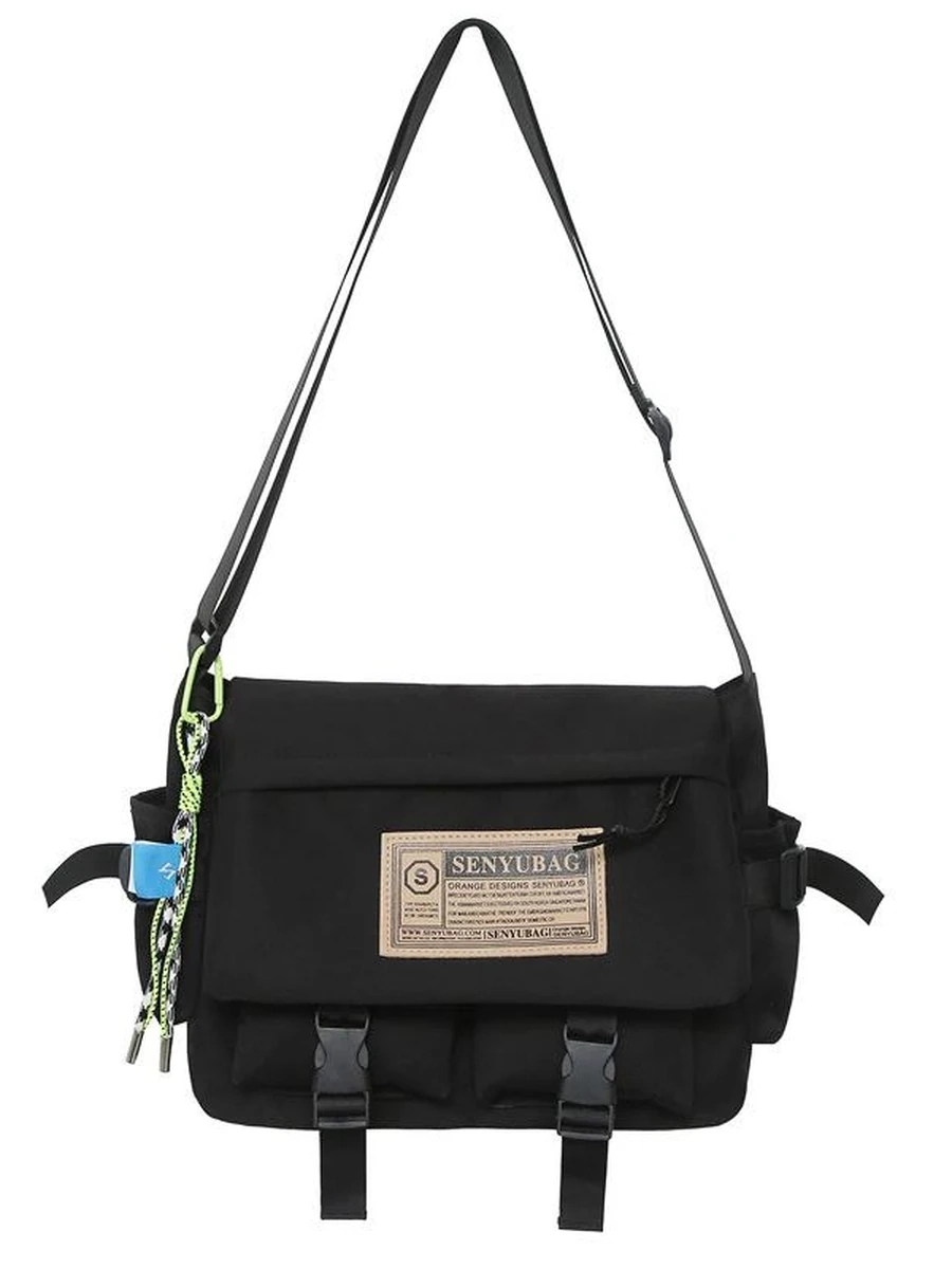 Японская сумка для инструментов Сумка-мессенджер Мужская модная брендовая Студенческая сумка большой вместимости Сумка через плечо Школьная сумка для мальчиков с наклоном Модная женская сумка