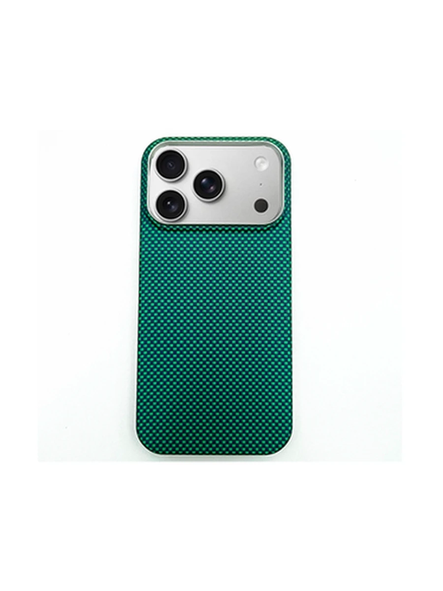 Чехол KEVLAR Tactile Woven  Iphone 17Pro Max PLAIN GREEN(0.8MM)ULTRA-SLIM