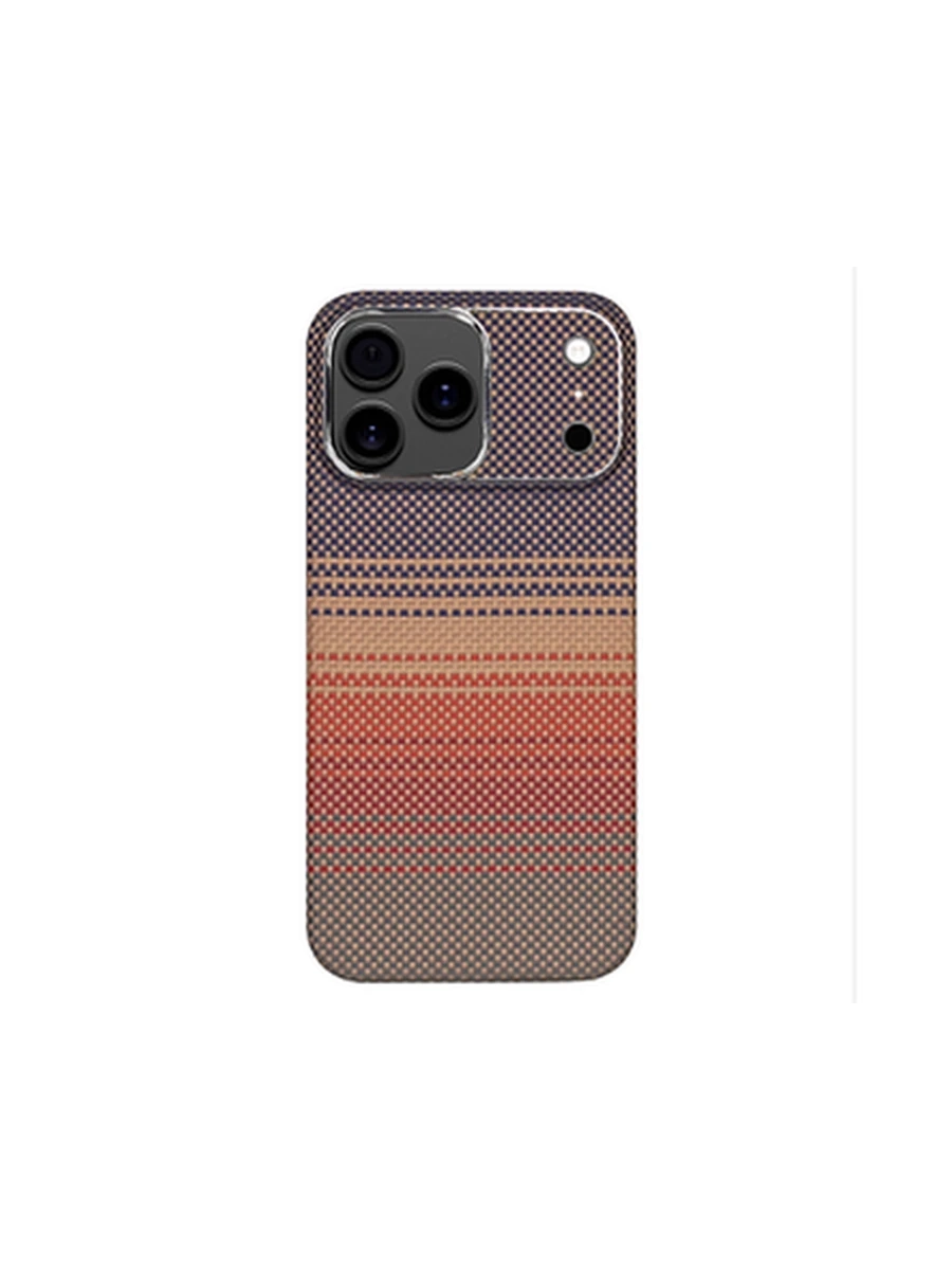 Чехол KEVLAR Tactile Woven  Iphone 17Pro Max SUNSET  FINE HOLE(0.8MM)ULTRA-SLIM
