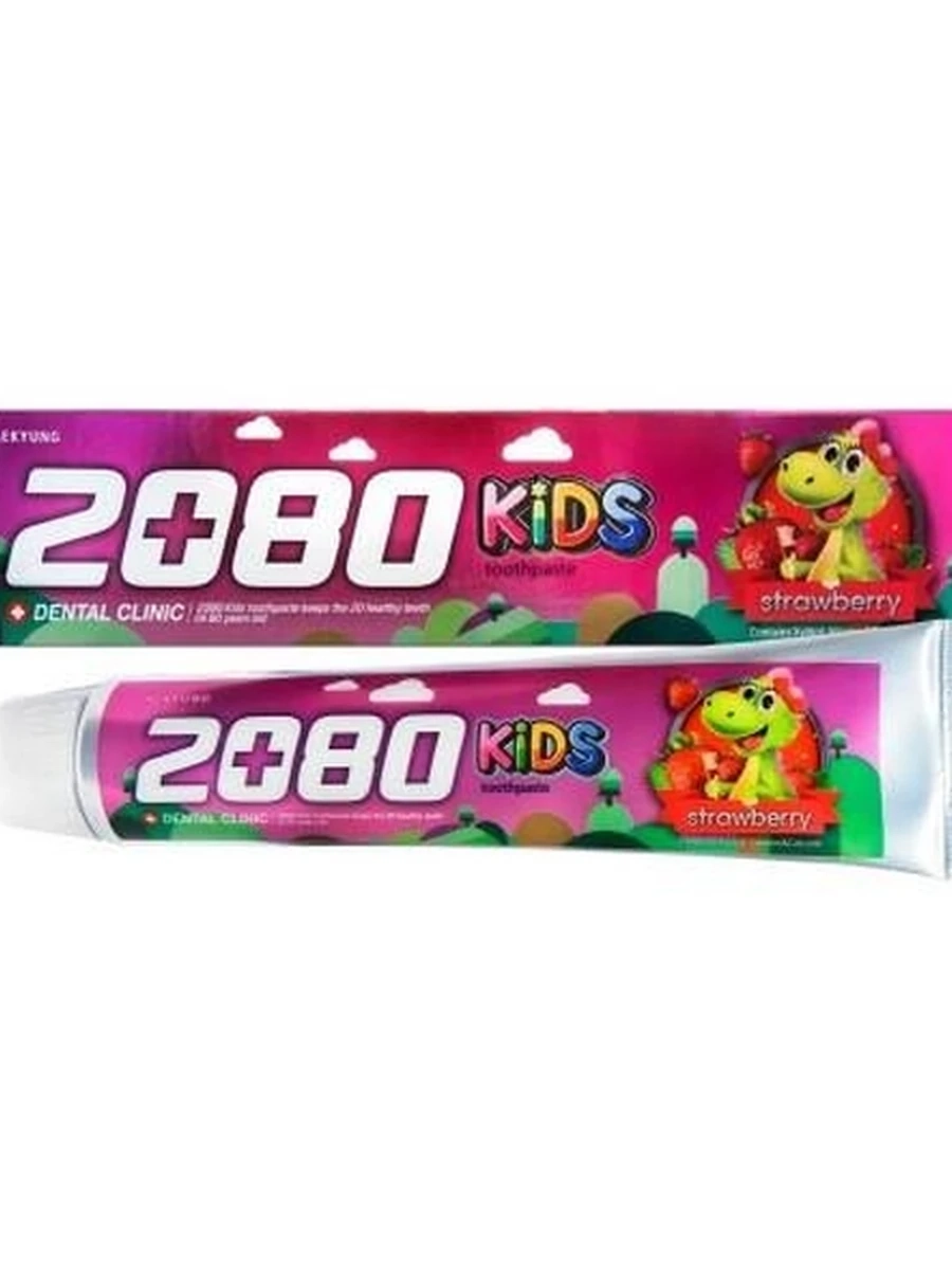 Зубная паста детская Клубничная KeraSys Dental Clinic 2080 Kids Strawberry , 80g