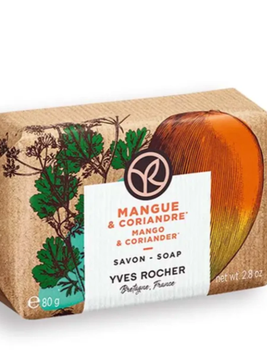 Yves Rocher Мыло «Манго & Кориандр», 80г