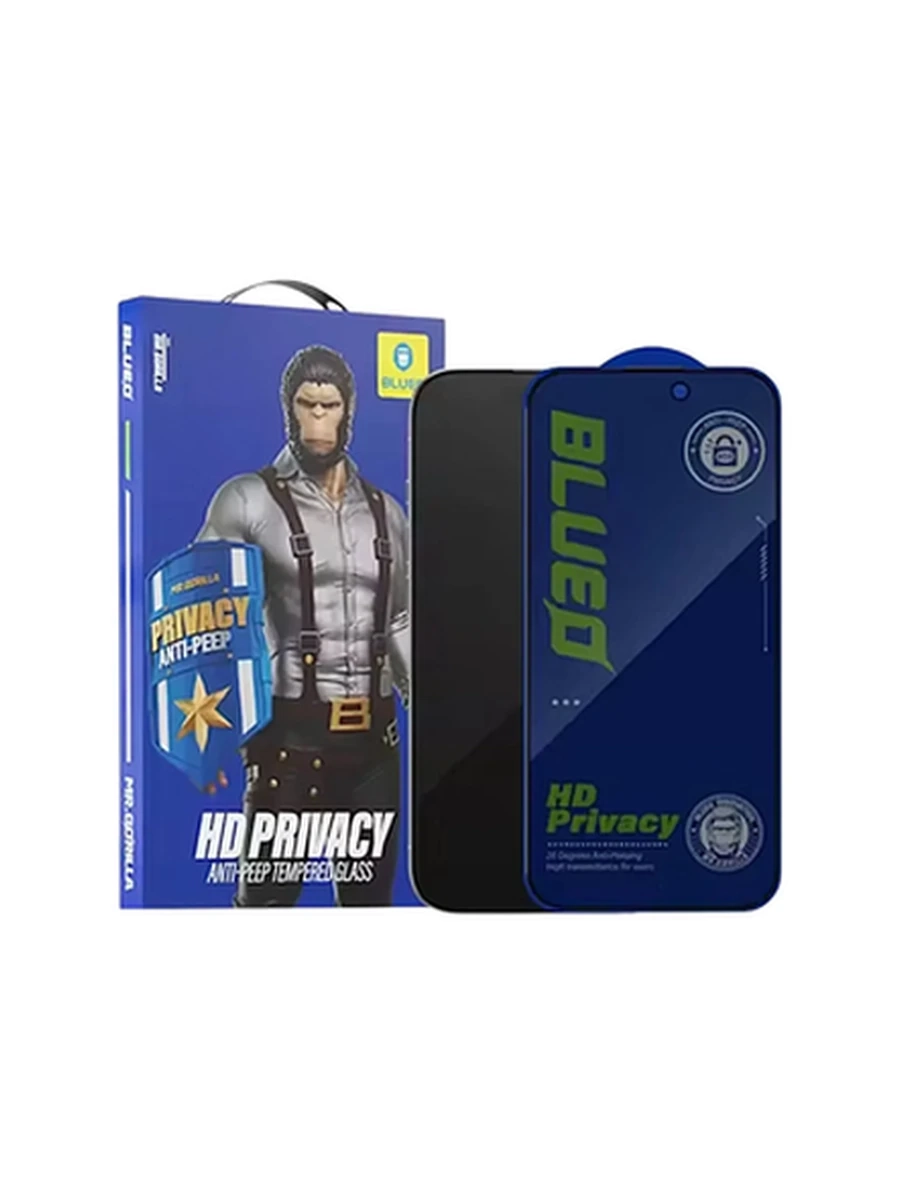 Защитные стёкла BLUEO (УПак) HD ANTI-PEEP PRIVACY iPhone 17Air 2,5D (Тонер.Стекло/черный)