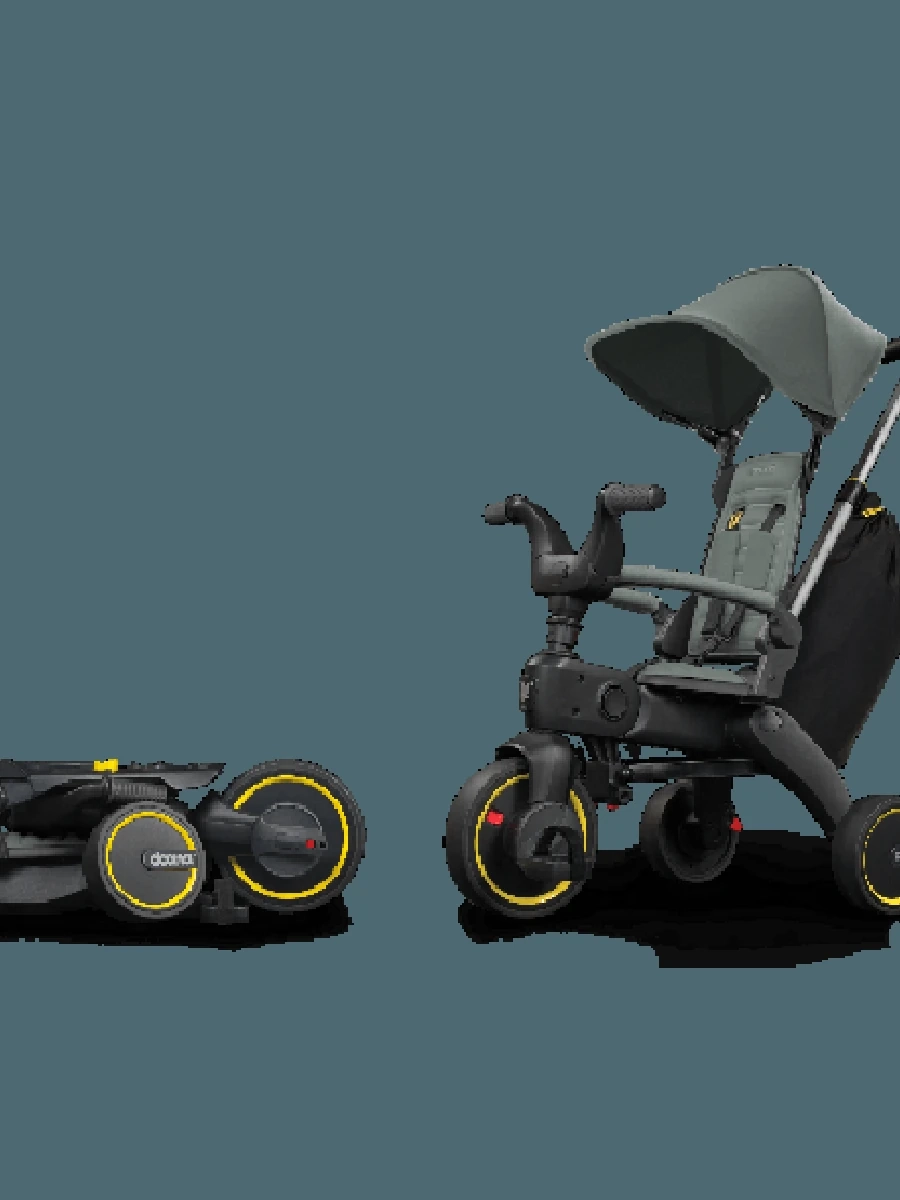 Складной трехколесный велосипед Doona Liki Trike S3 Forest Grey/Slate Green