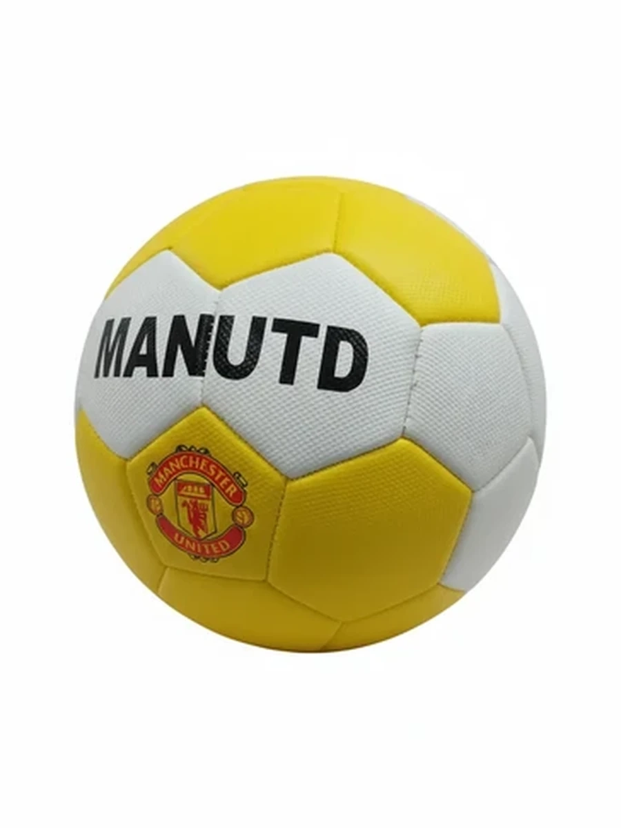 Футбольный мяч Manchester United желто-белый для тренировок и игры