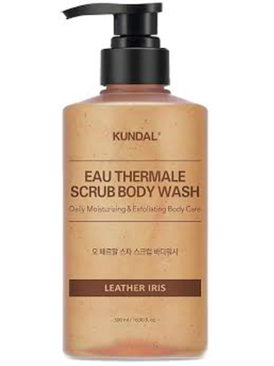 Kundal Eau Thermale Scrub Body Wash Leather Iris
