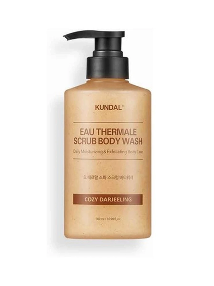 Kundal Eau Thermale Scrub Body Wash Cozy Darjeeling 500ml