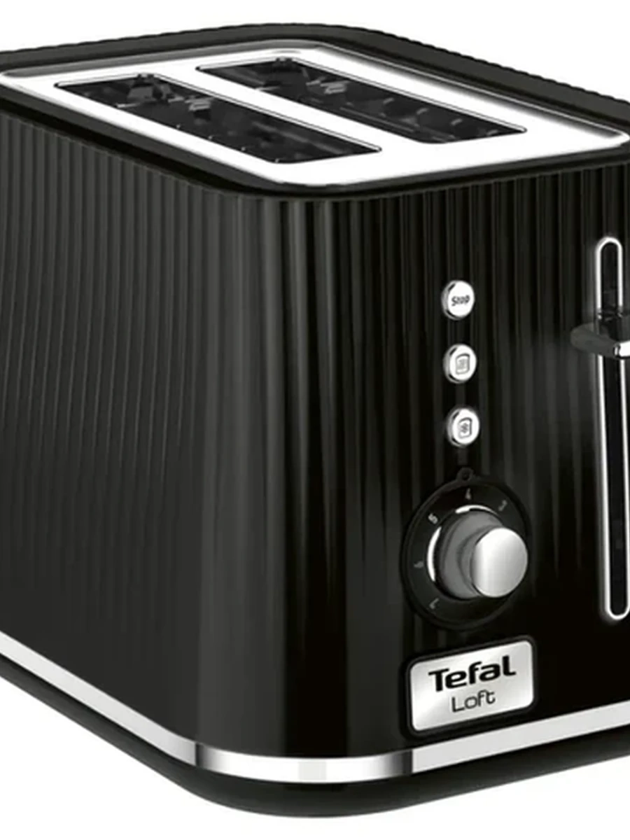 Тостер Tefal TT761838 [850 Вт, тостов - 2, подогрев, размораживание, черный, серебристый]