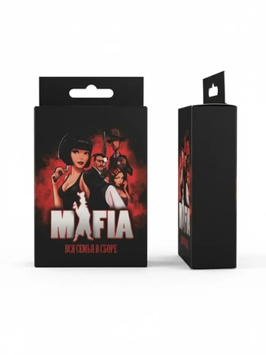 Настольная карточная игра Мафия Вся семья в сборе для компании