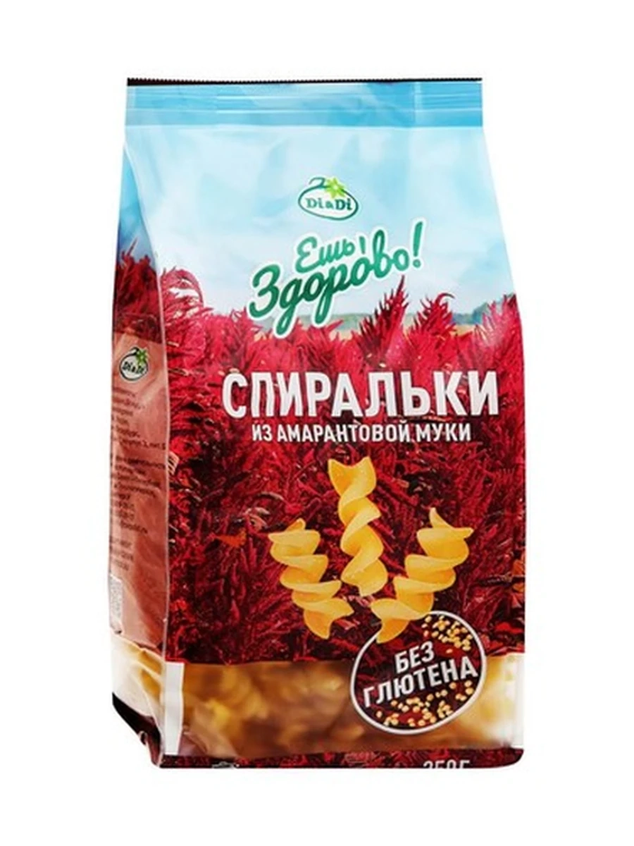 Макароны из амарантовой муки Спиральки 250 гр