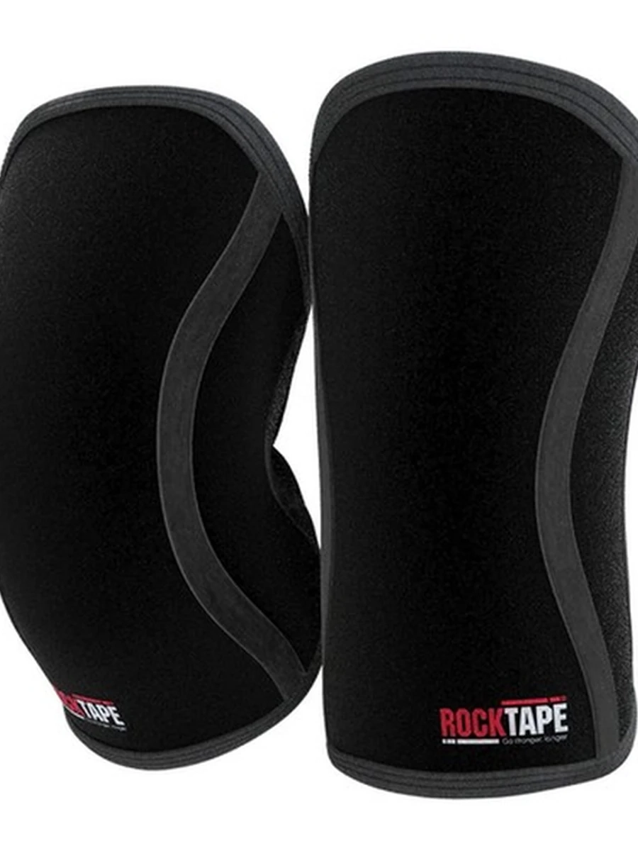 Компрессионные наколенники Rocktape Assassins, черные, толщина 5 мм/Rocktape Assassins компрессиондук тизе каптары, кара, калыңдыгы 5 мм - XL