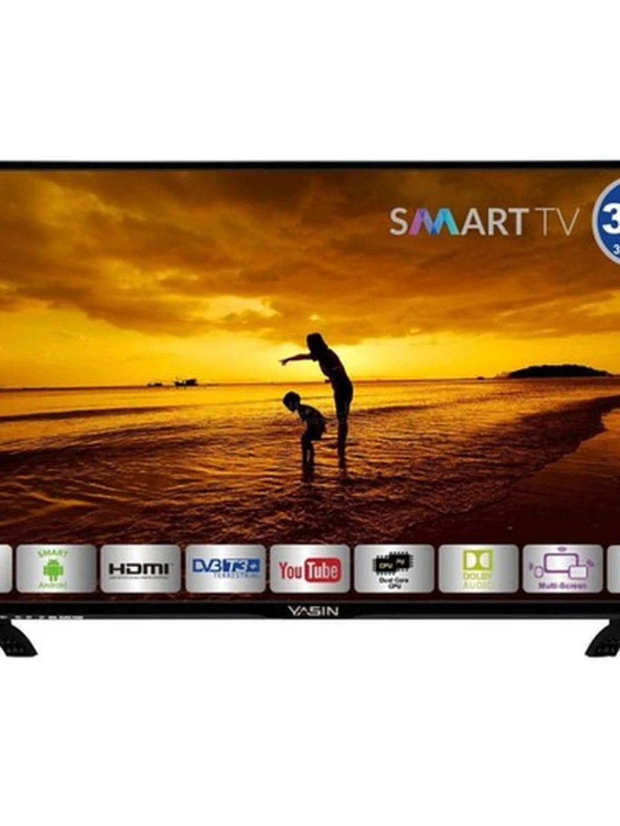 YASIN LED TV 32E9000 32" HD 1366x768,450 cd/m2 Smart 1000000:1 6ms DVB-T2/C/S2 2xHDMI,VGA,USB,WIFI