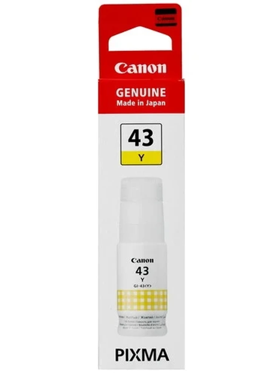 Чернила Canon GI-43 Y для PIXMA G540, G640 Yellow (60 мл) (Ориг.)