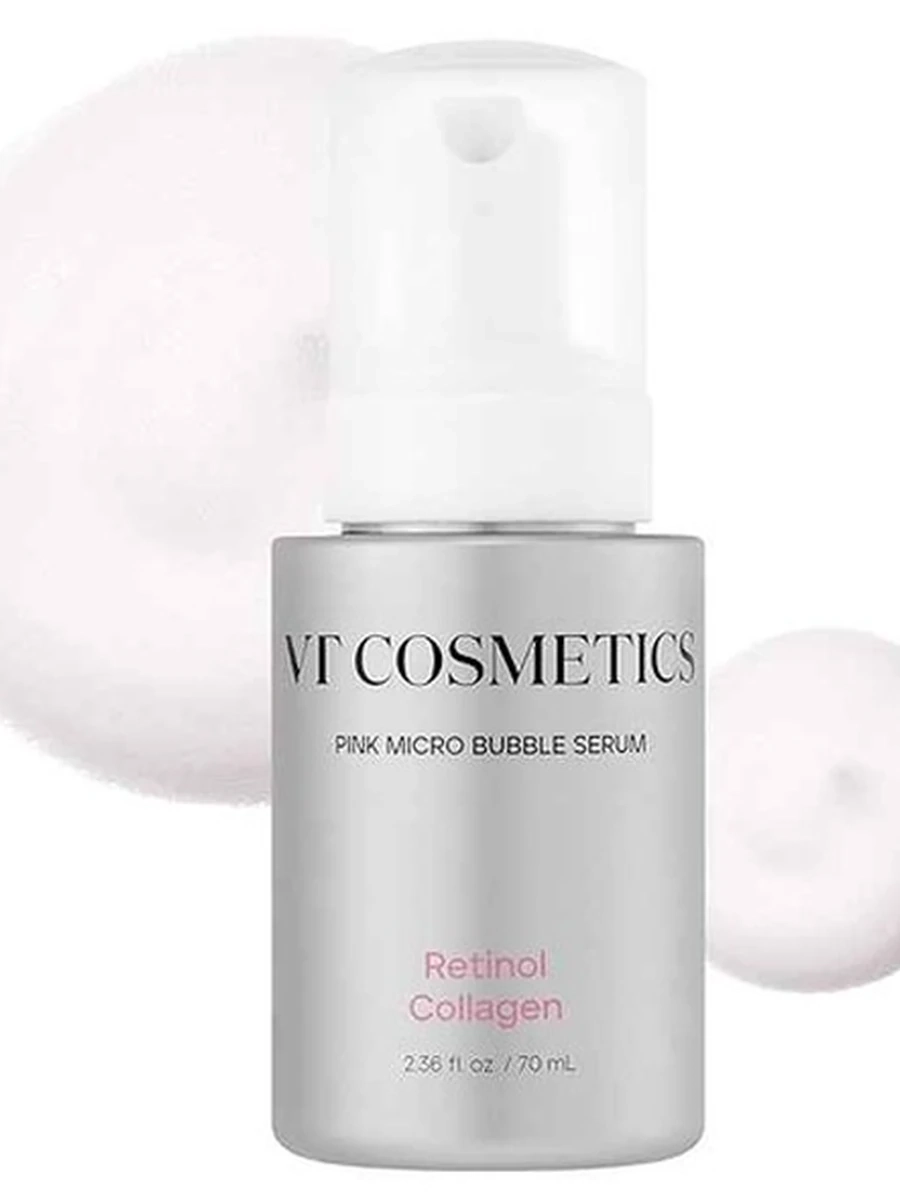 VT Cosmetics Retinol Collagen Pink Micro Bubble Serum