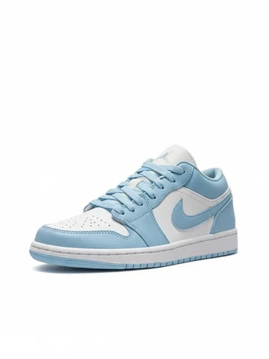 Кроссовки унисекс Air Jordan 1 Low в стильной бело-голубой расцветке
