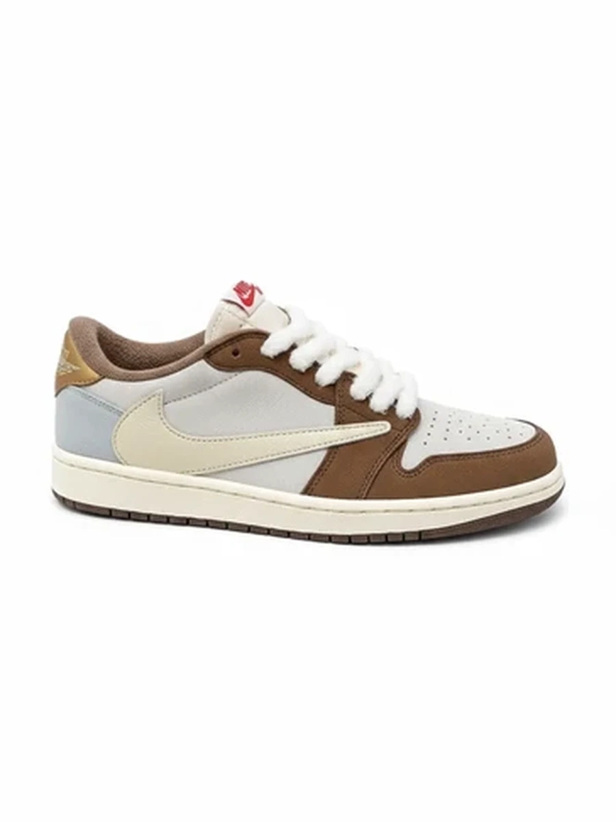 Замшевые кроссовки унисекс Air Jordan 1 Low с пушистыми шнурками