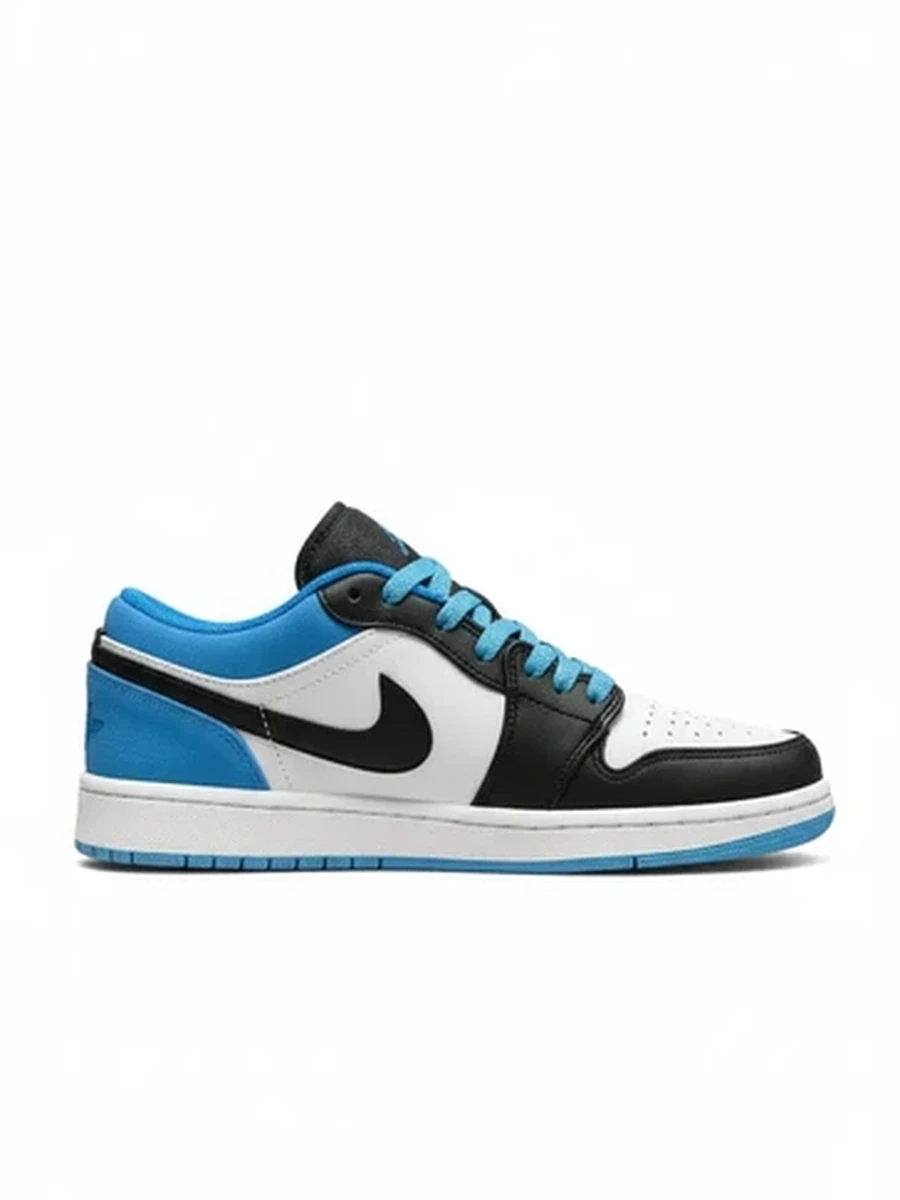 Кроссовки Nike Air Jordan 1 Low низкие сине-белые повседневные унисекс