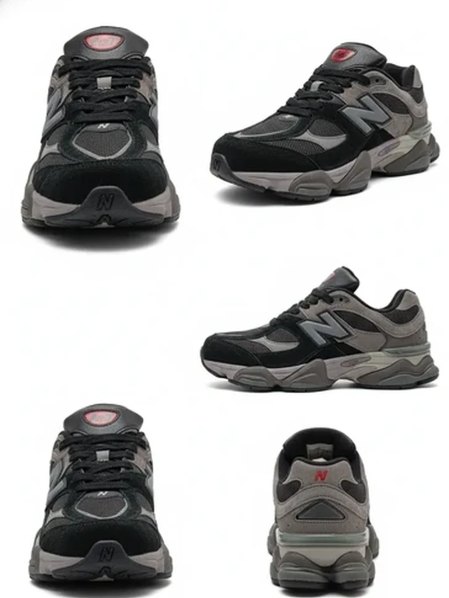 Кроссовки унисекс New Balance 9060 в серо-черном цвете для спорта и города