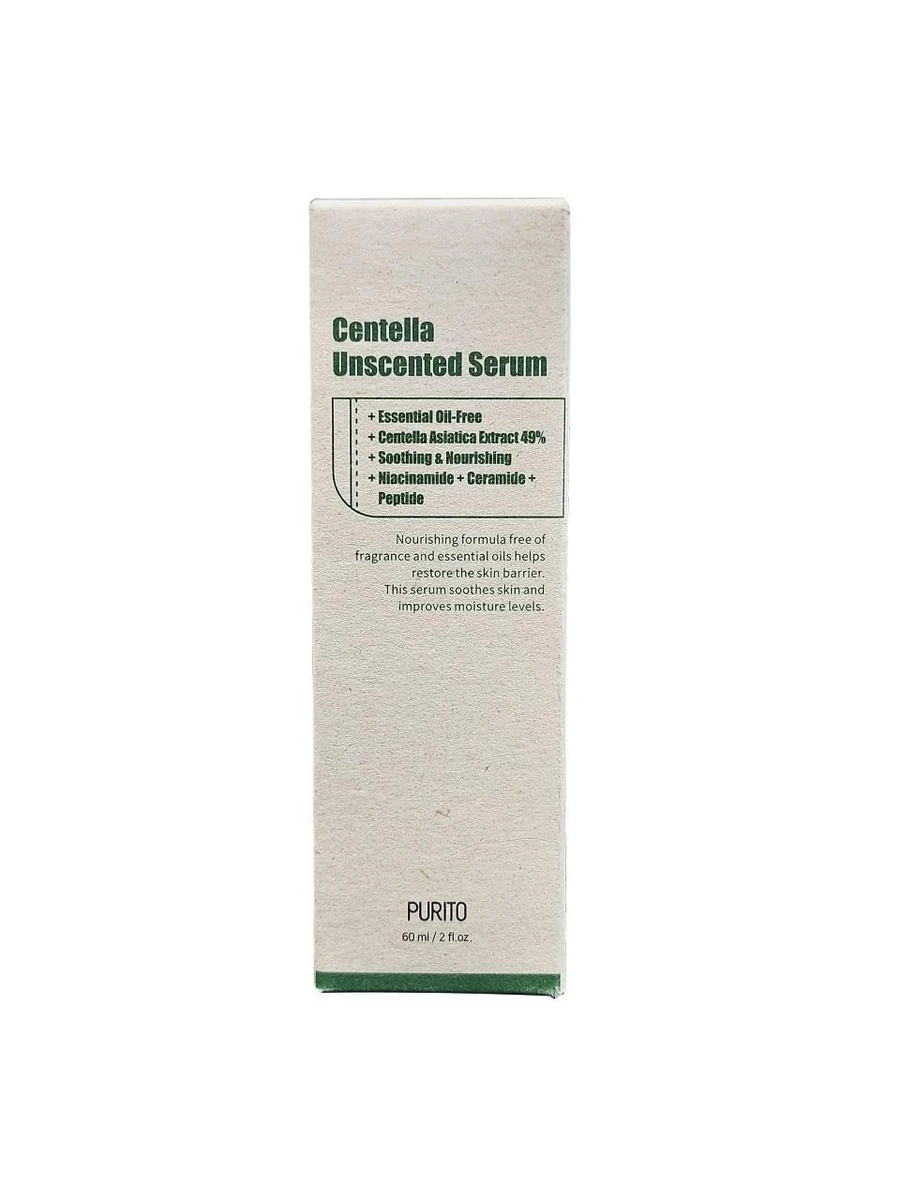 Purito - Centella Unscented Serum - Сыворотка без запаха с экстрактом центели азиатской - 60ml