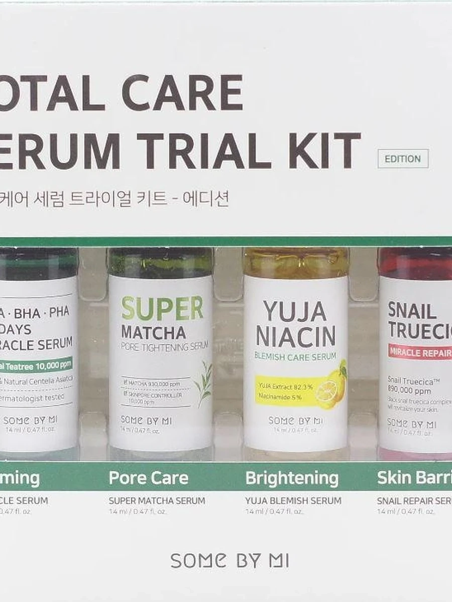 Набор из 4-х мини-сывороток Some By Mi Total Care Serum Trial Kit